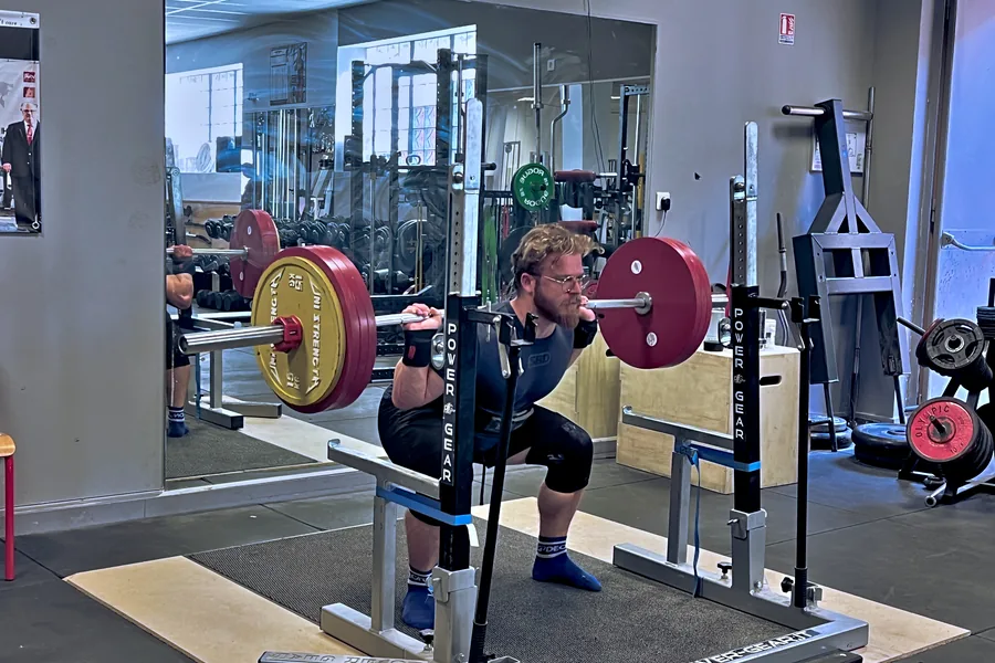 Squat en force athlétique au Powerclub Tarare