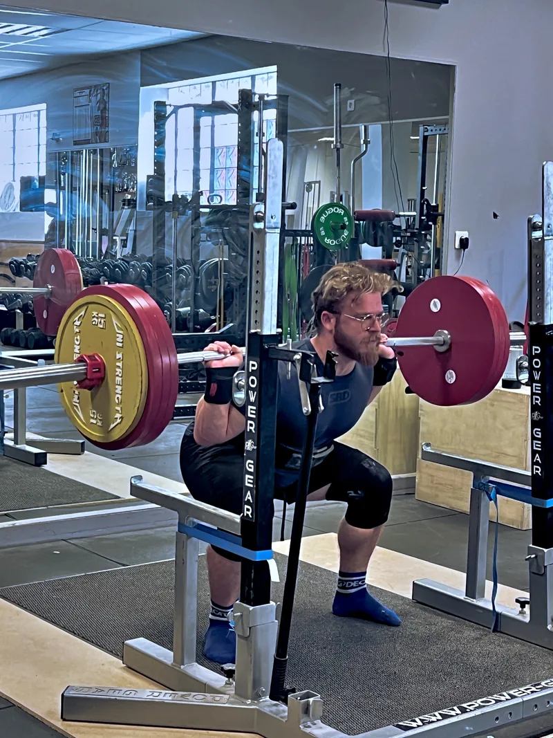 Squat en force athlétique au Powerclub Tarare